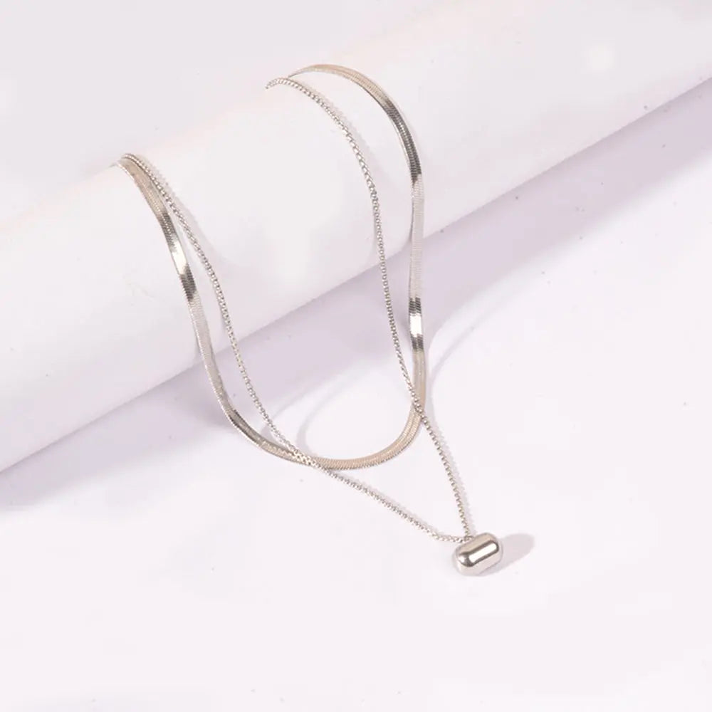 Silver Bar Necklace | Salty