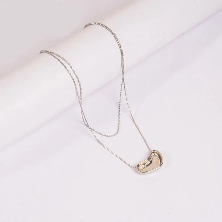 Silver Bean Necklace | Salty