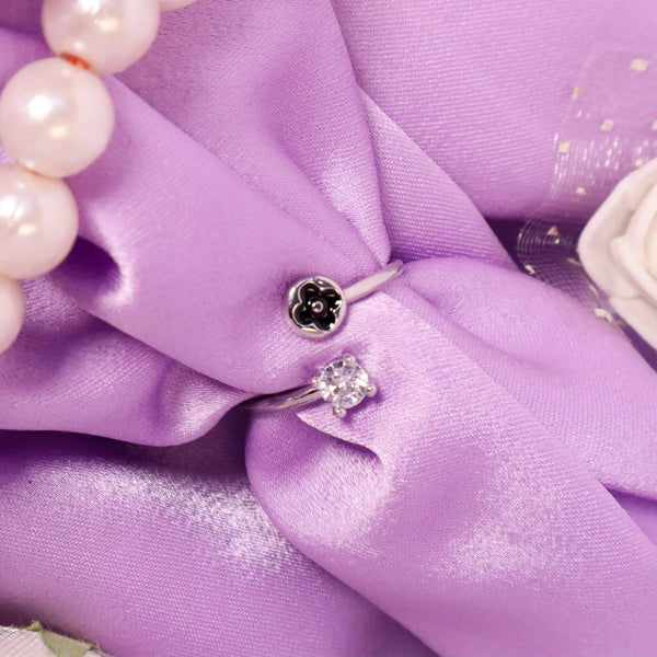 Silver Crystal Ring
