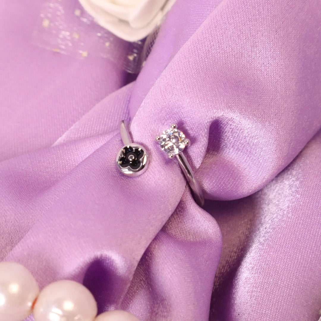 Silver Crystal Ring - Salty Accessories