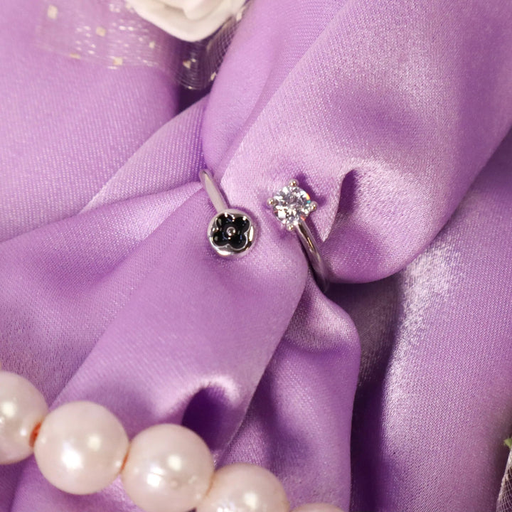 Silver Crystal Ring - Salty Accessories