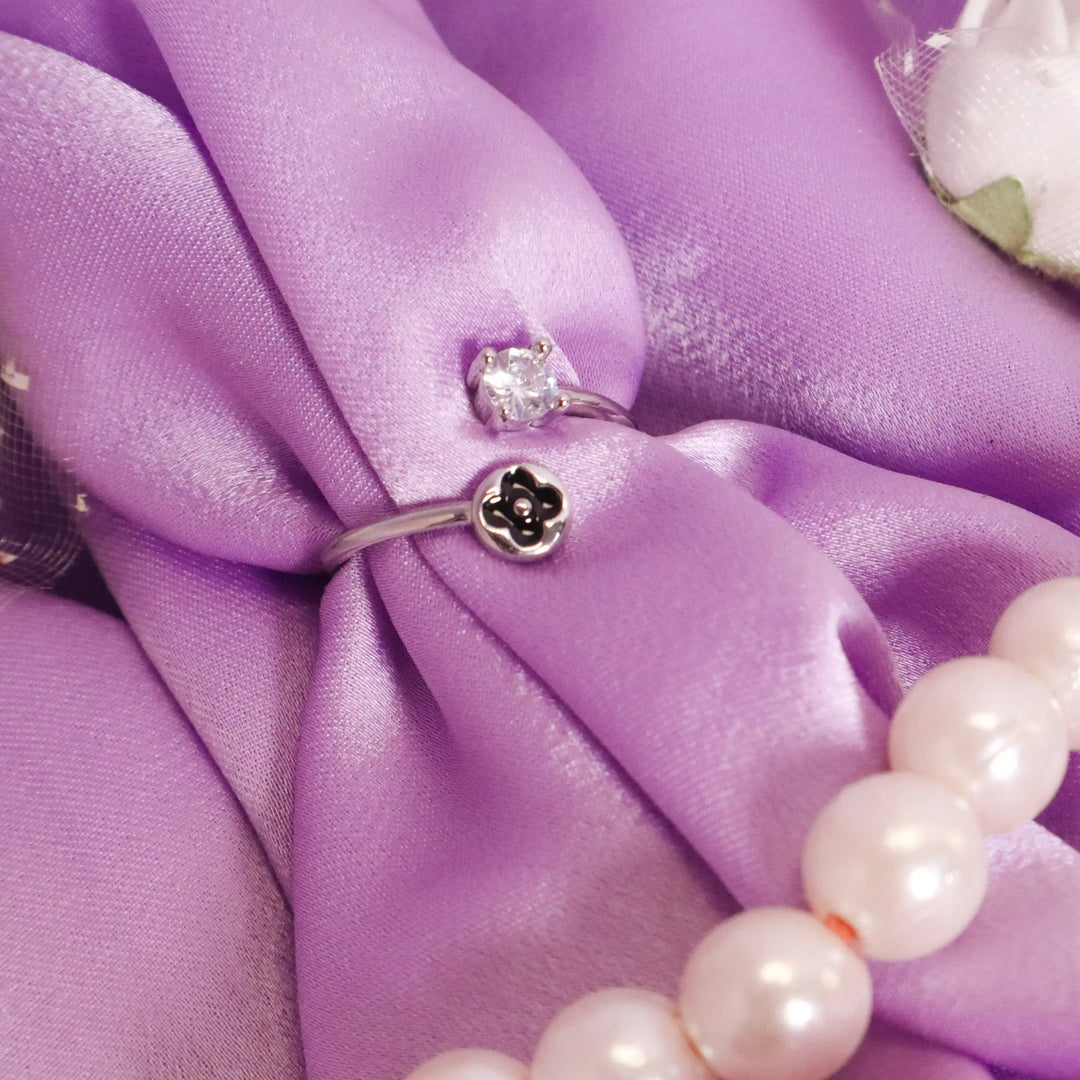 Silver Crystal Ring - Salty Accessories