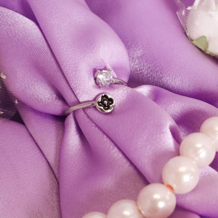 Silver Crystal Ring - Salty Accessories