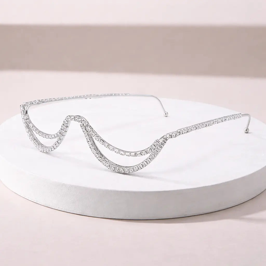 Silver Drape Chain Shades | Salty