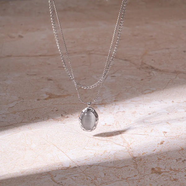 Silver Drop Necklace