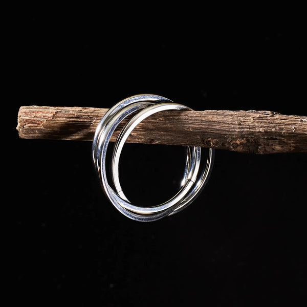 Silver Geometric Ring