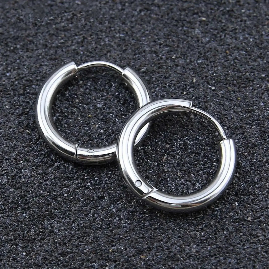 Silver Glow Hoop Earrings | Salty