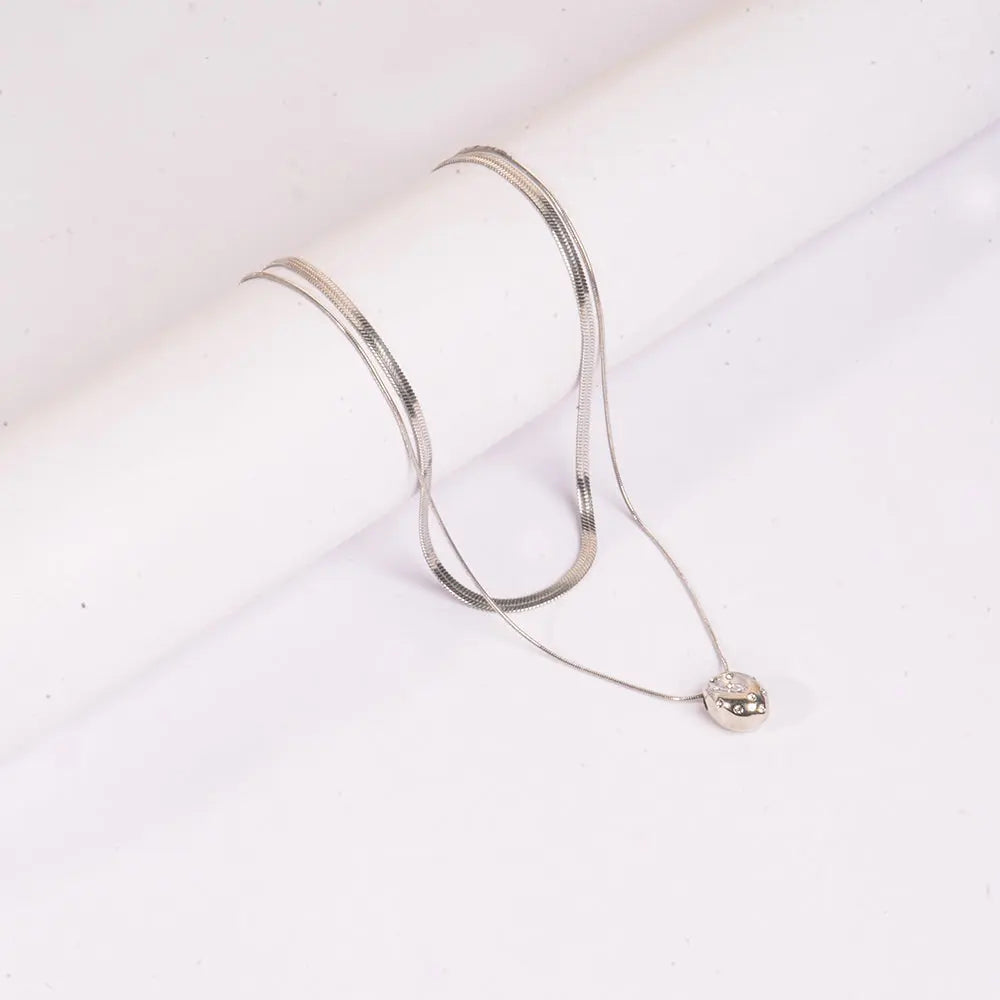 Silver Pearl Glow Necklace | Salty
