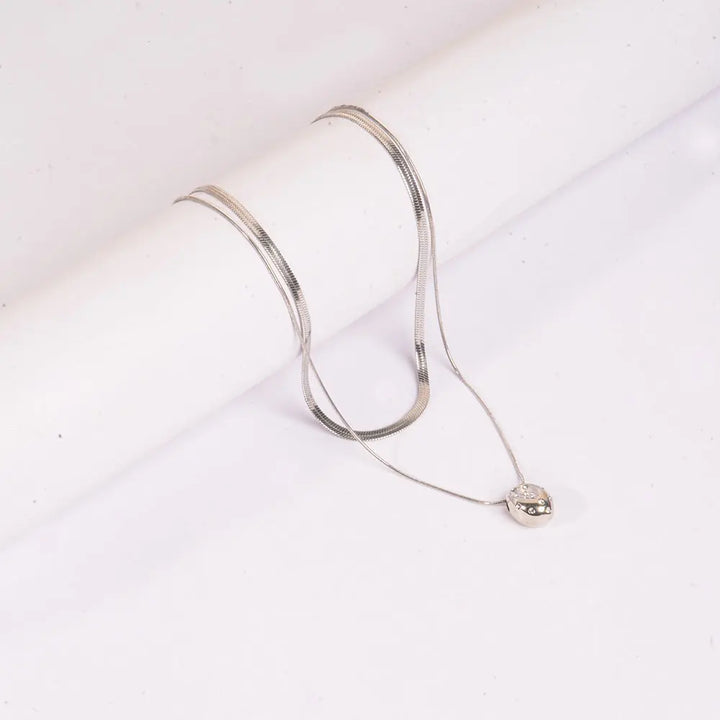 Silver Pearl Glow Necklace | Salty
