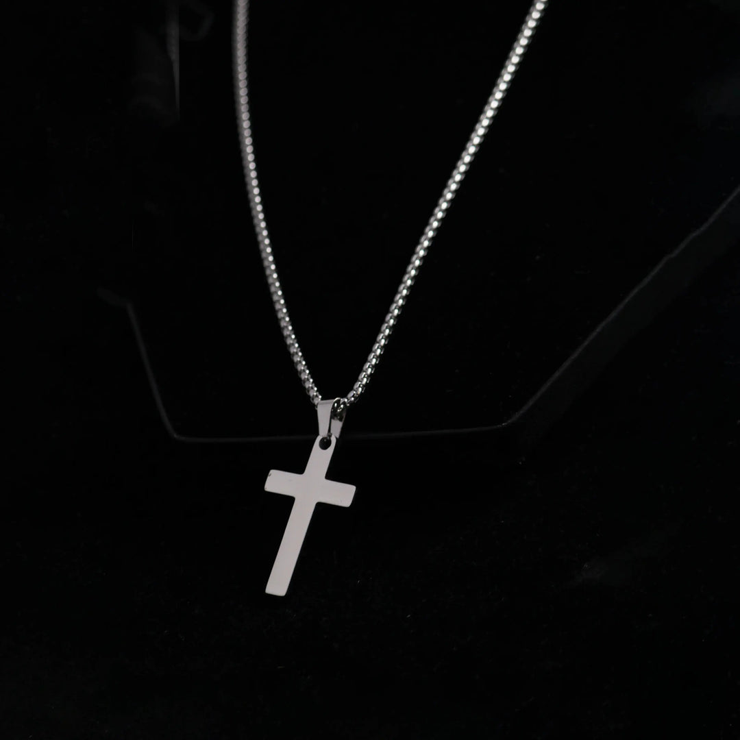 Silver Redemption Cross Chain - Salty Accessories
