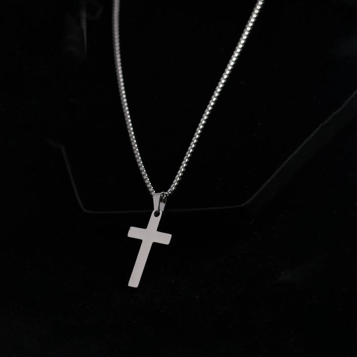 Silver Redemption Cross Chain - Salty Accessories