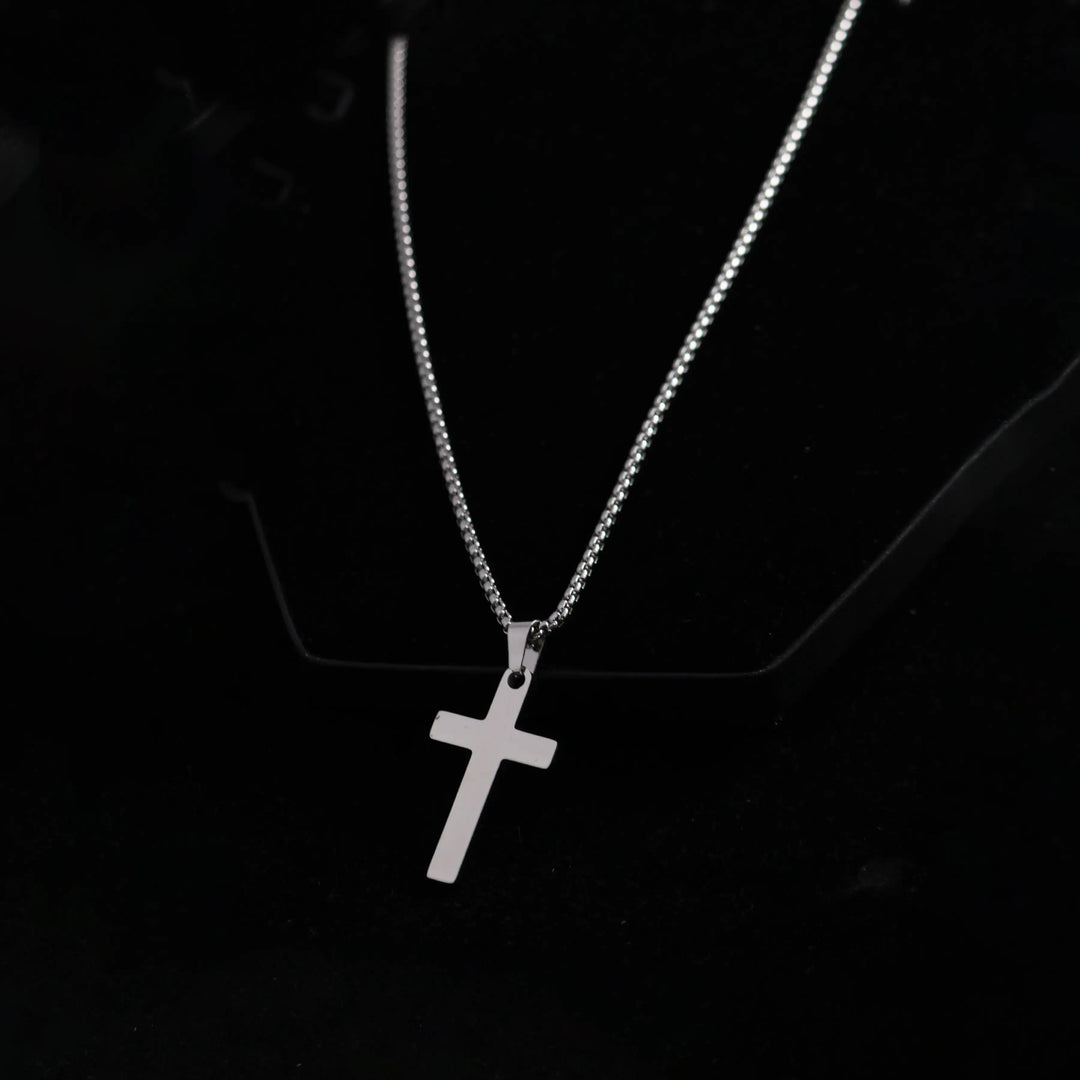 Silver Redemption Cross Chain - Salty Accessories