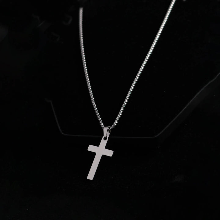 Silver Redemption Cross Chain - Salty Accessories