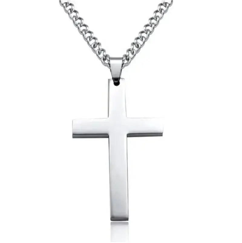 Silver Redemption Cross Chain - Salty Accessories