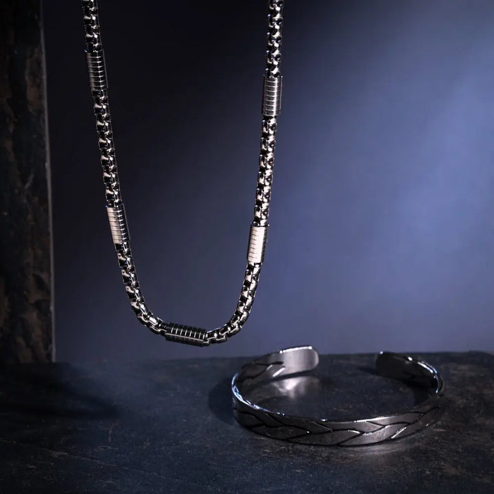 Silver Sovereign Mens Jewellery Set | Salty