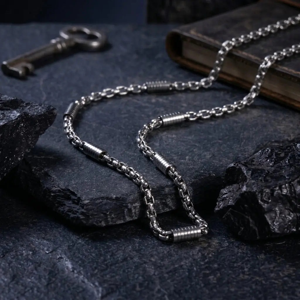 Silver Sovereign Mens Jewellery Set | Salty