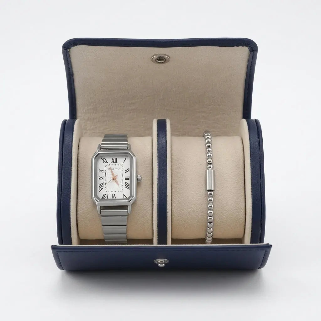 Silver Stunner Watch Bracelet Stack | Salty