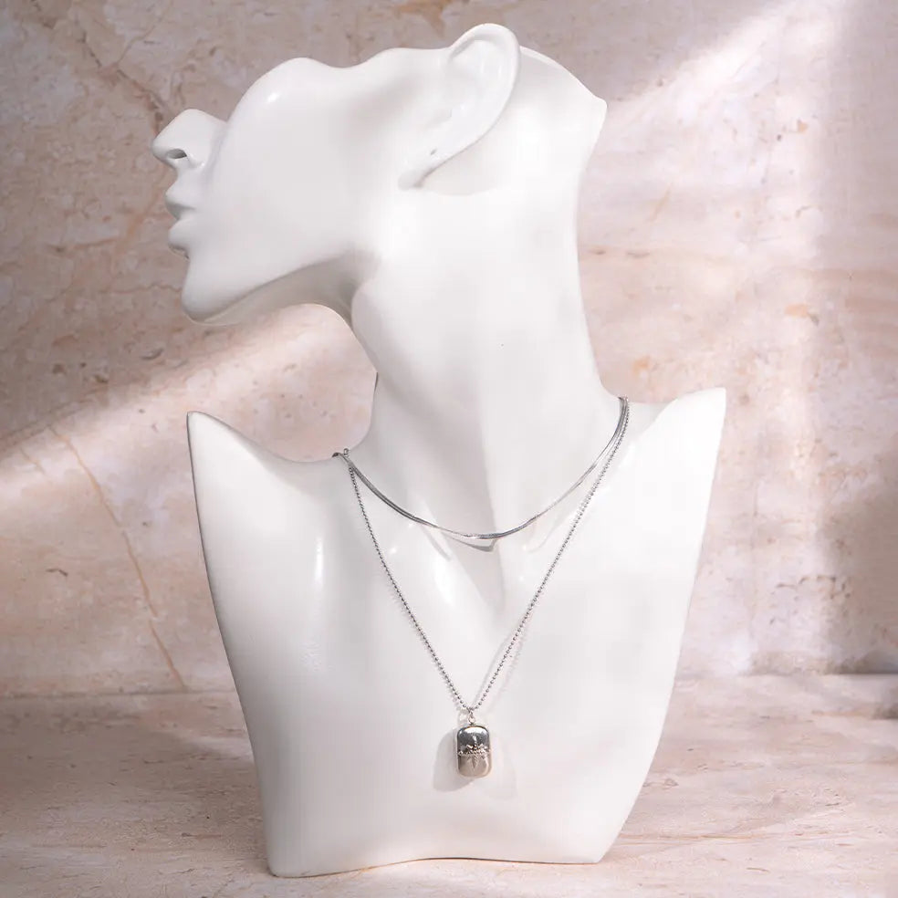 Silver Tag Necklace | Salty
