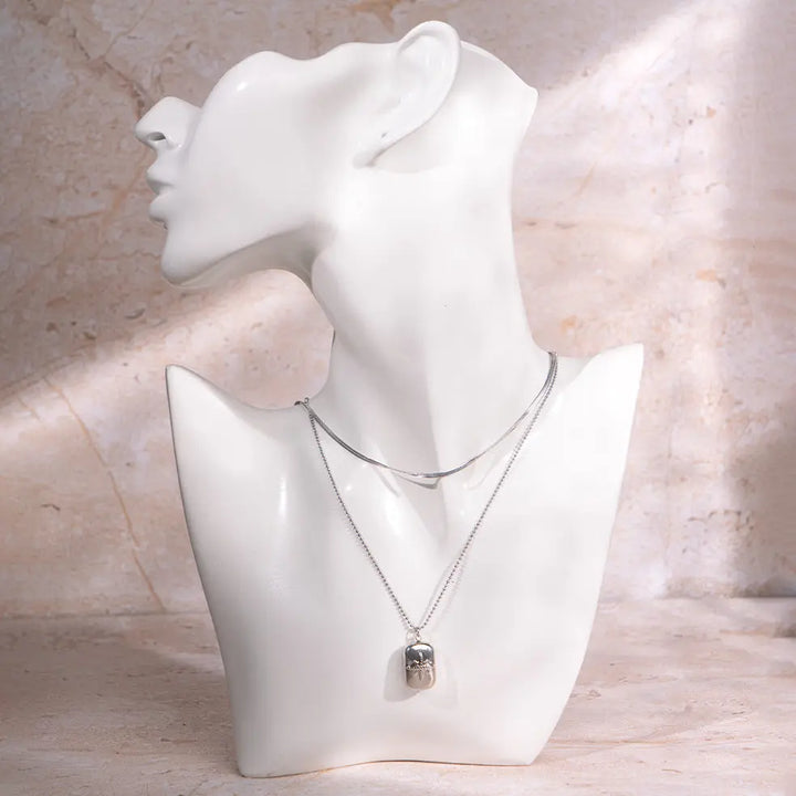 Silver Tag Necklace | Salty