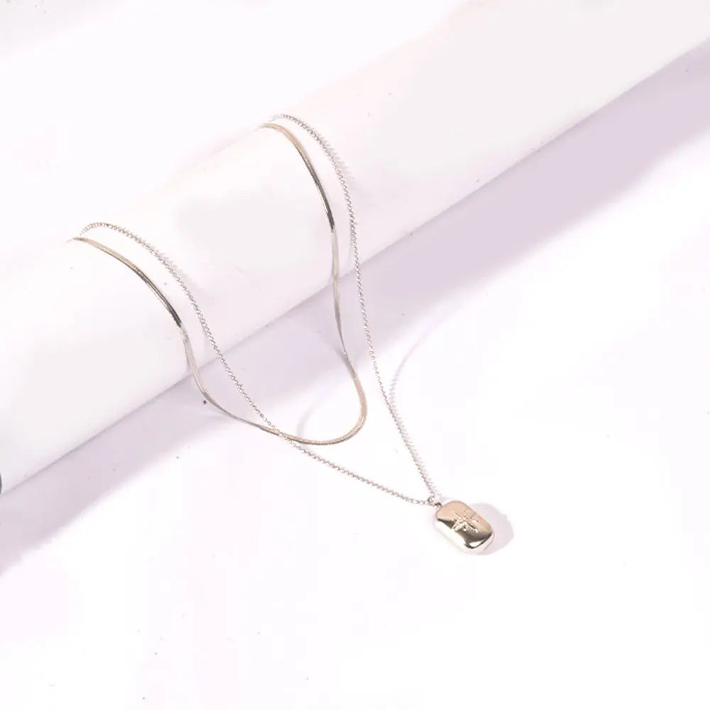 Silver Tag Necklace | Salty