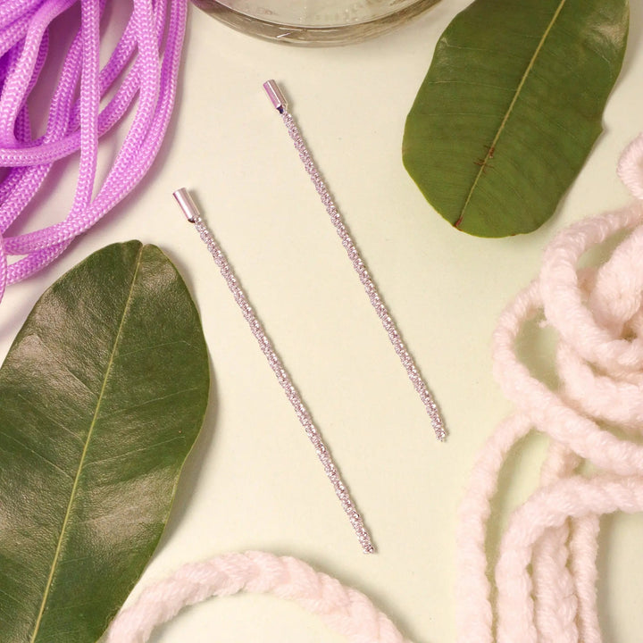 Silver Tassel Fancy Earrings - Salty Accessories