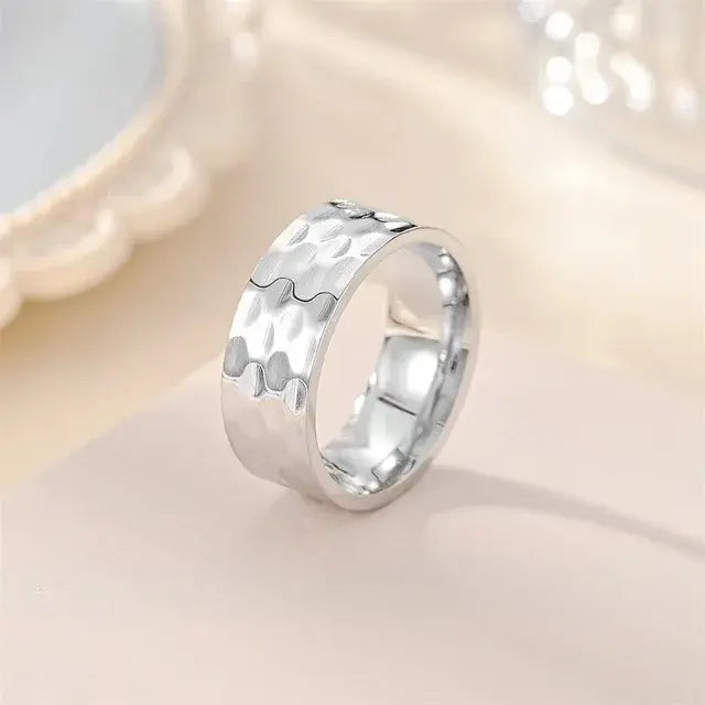 Silver Textured Band