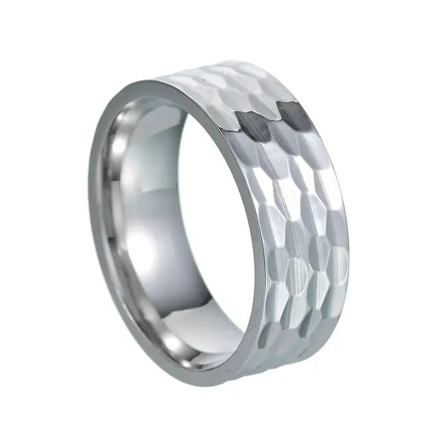 Silver Textured Band