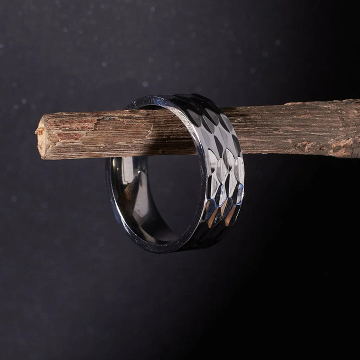 Silver Textured Band