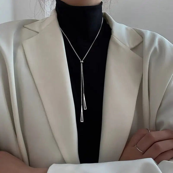 Silver Lasso Necklace