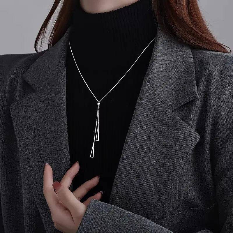 Silver Lasso Necklace