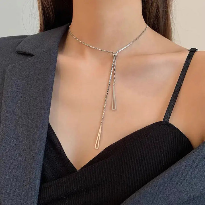 Silver Lasso Necklace