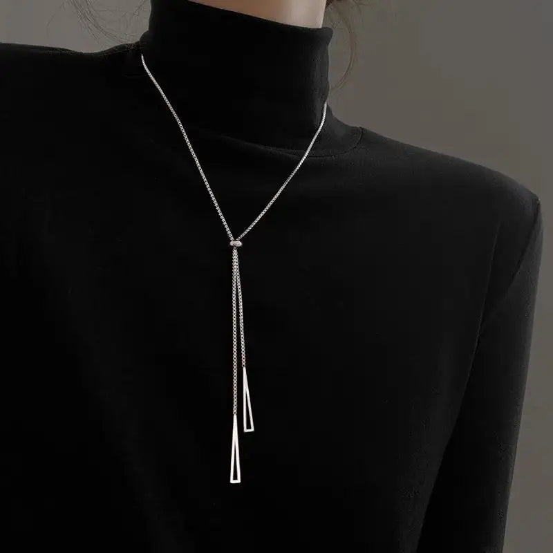 Silver Lasso Necklace