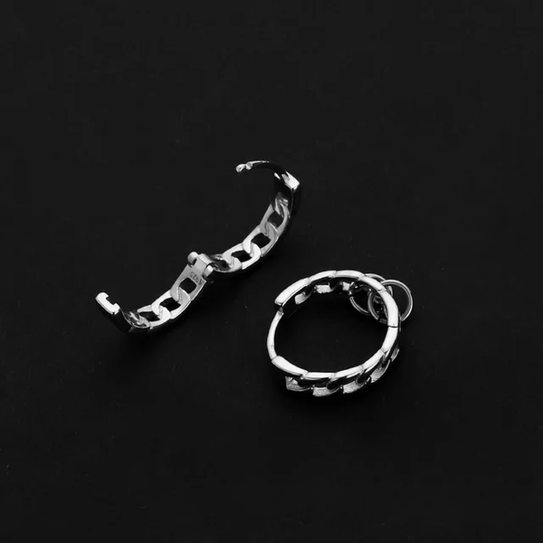 Silver Viper Earrings