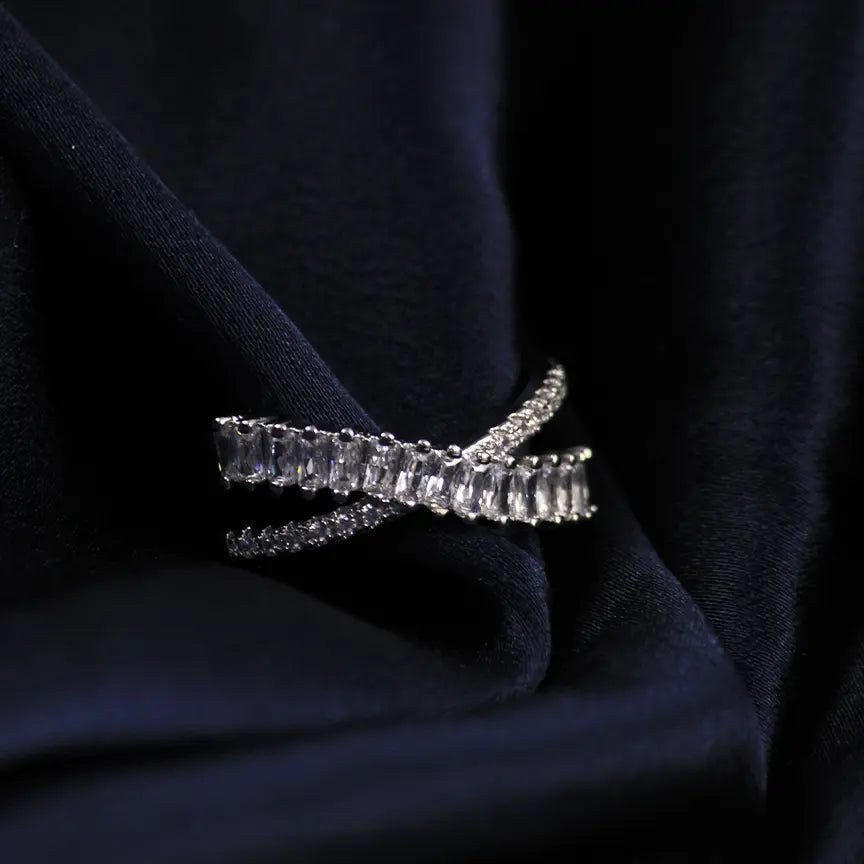 Silvia Silver Zircon Ring - Salty Accessories