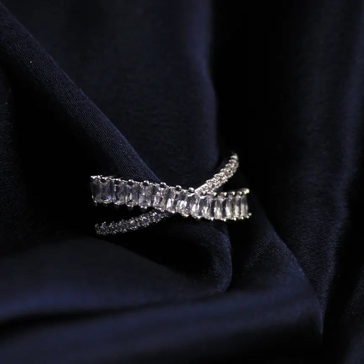 Silvia Silver Zircon Ring - Salty Accessories