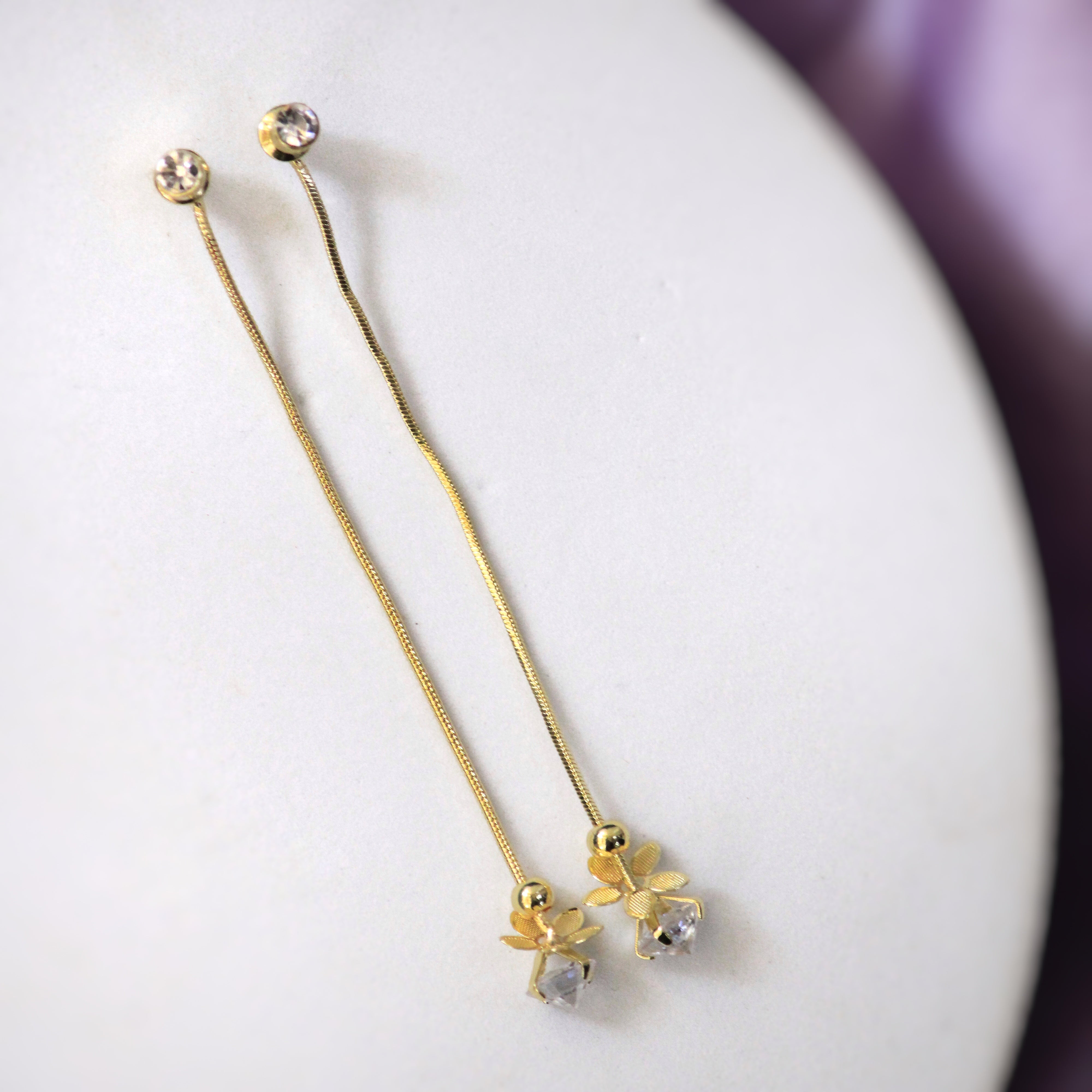 Gold Shimmer Earrings for Women , Long Chain Earrings, Gold Drop Earrings,  Shiny Dangle Earrings, Gold Chain Earrings, Gold Jewellery Gift - Etsy