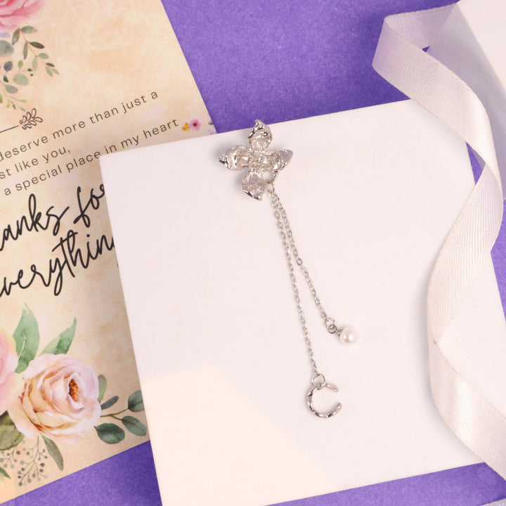 Single Flower Cuff Earring - 1 Piece - Salty Accessories