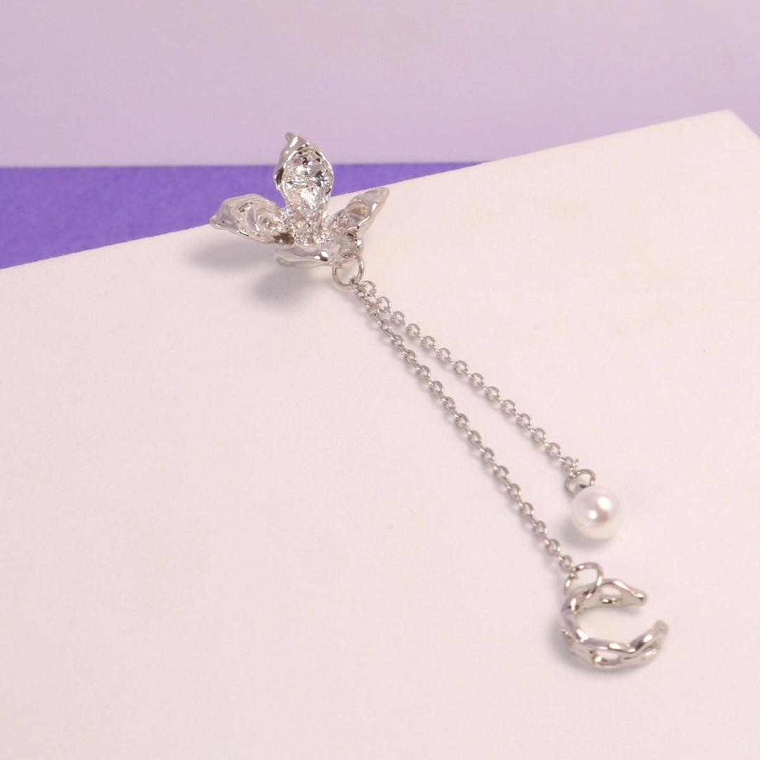 Single Flower Cuff Earring - 1 Piece - Salty Accessories