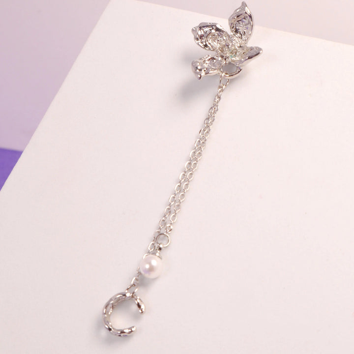 Single Flower Cuff Earring - 1 Piece - Salty Accessories
