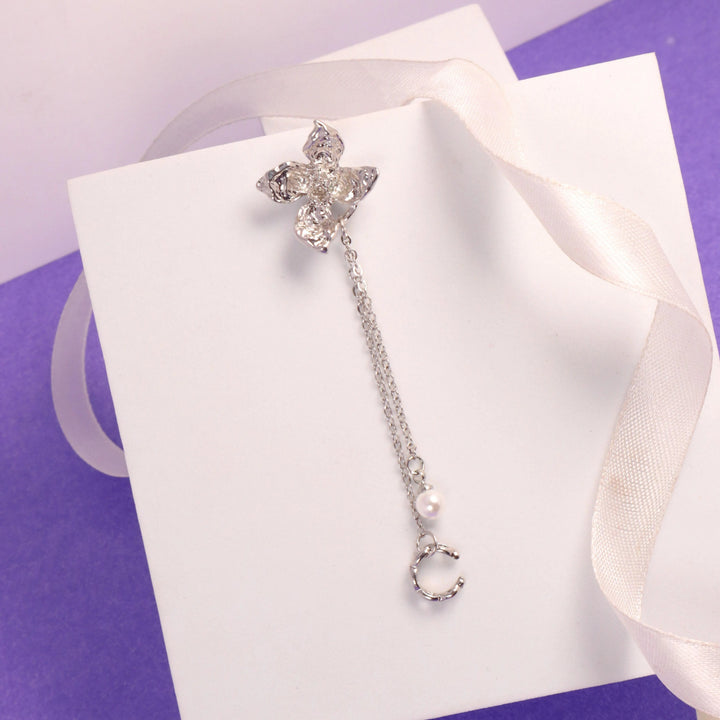 Single Flower Cuff Earring - 1 Piece - Salty Accessories