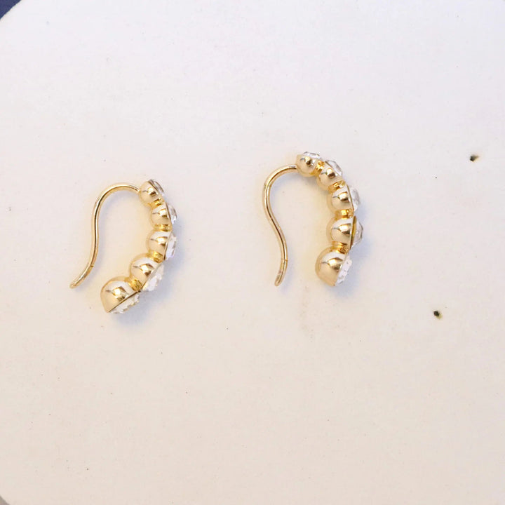 Slide In Crystal Lined Earrings