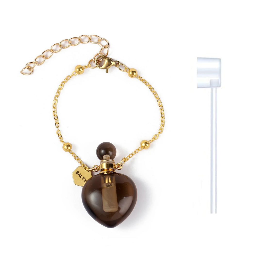 Smoky Quartz Perfume Bottle Charm