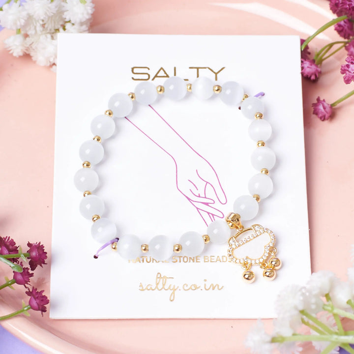 Soft Cloudstone Beaded Band | Salty