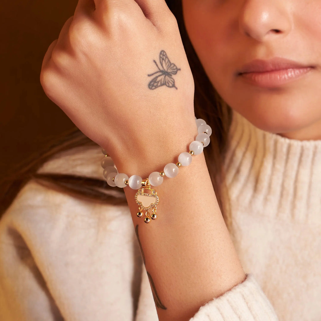 Soft Cloudstone Beaded Band - Salty Accessories