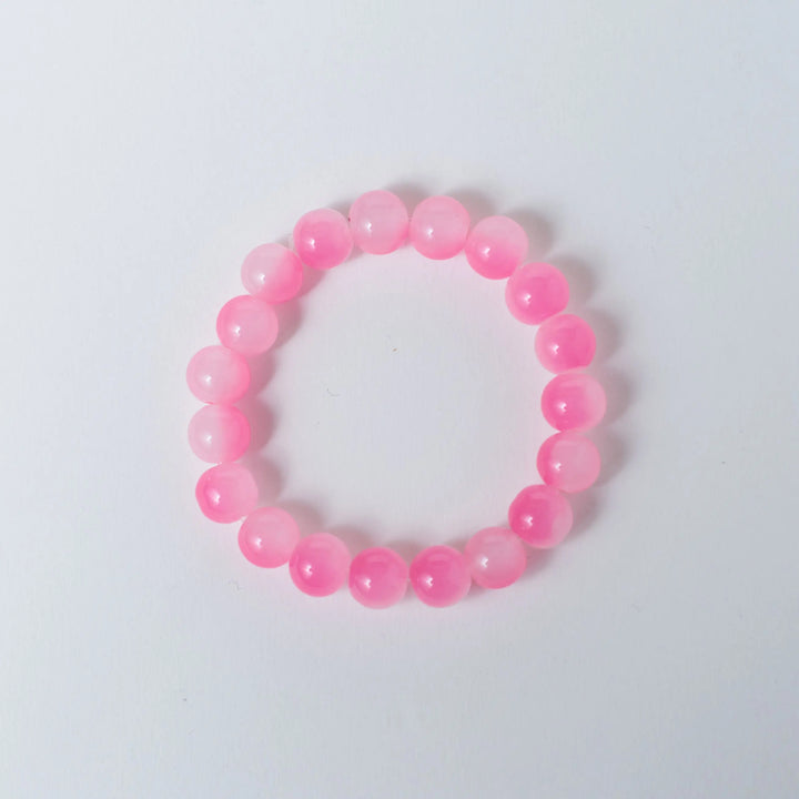 Soft Rose Quartz Beaded Bracelet - Salty Accessories