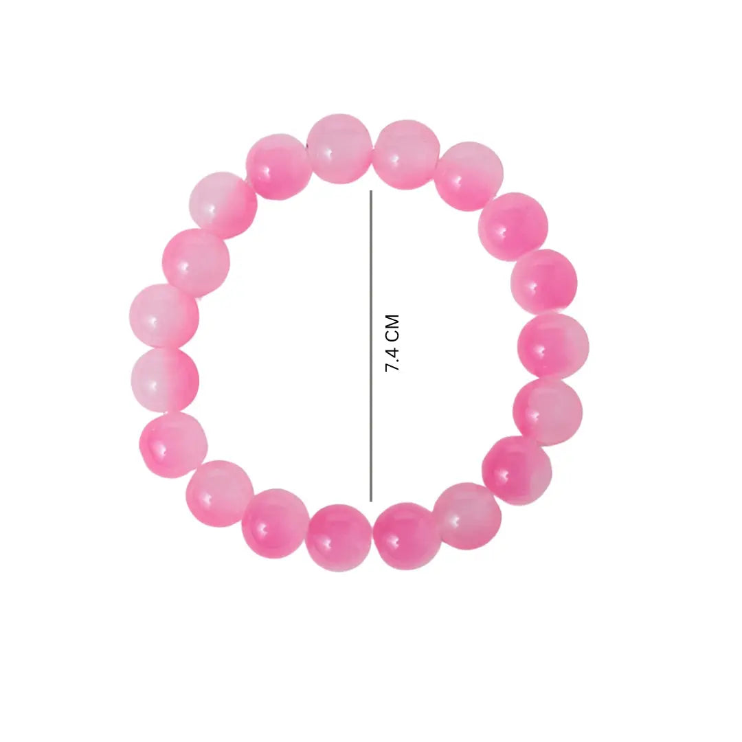 Soft Rose Quartz Beaded Bracelet - Salty Accessories