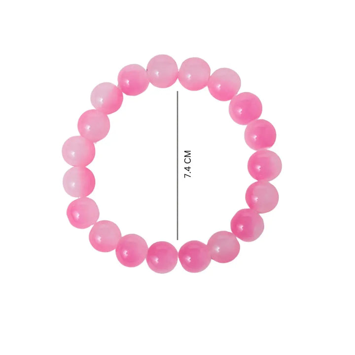 Soft Rose Quartz Beaded Bracelet - Salty Accessories