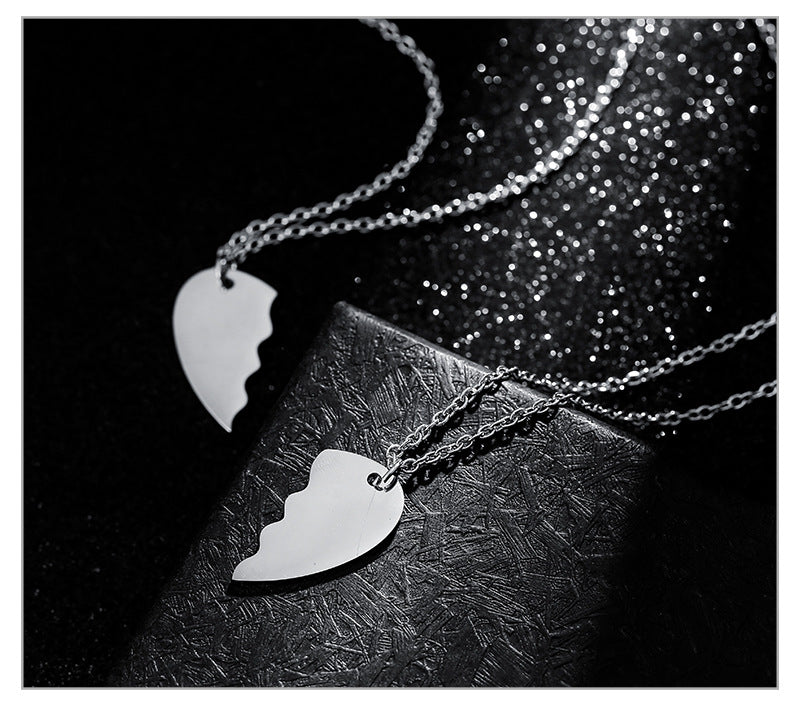 Soulmate Hearts Necklace for Couples (2 Necklaces) Salty