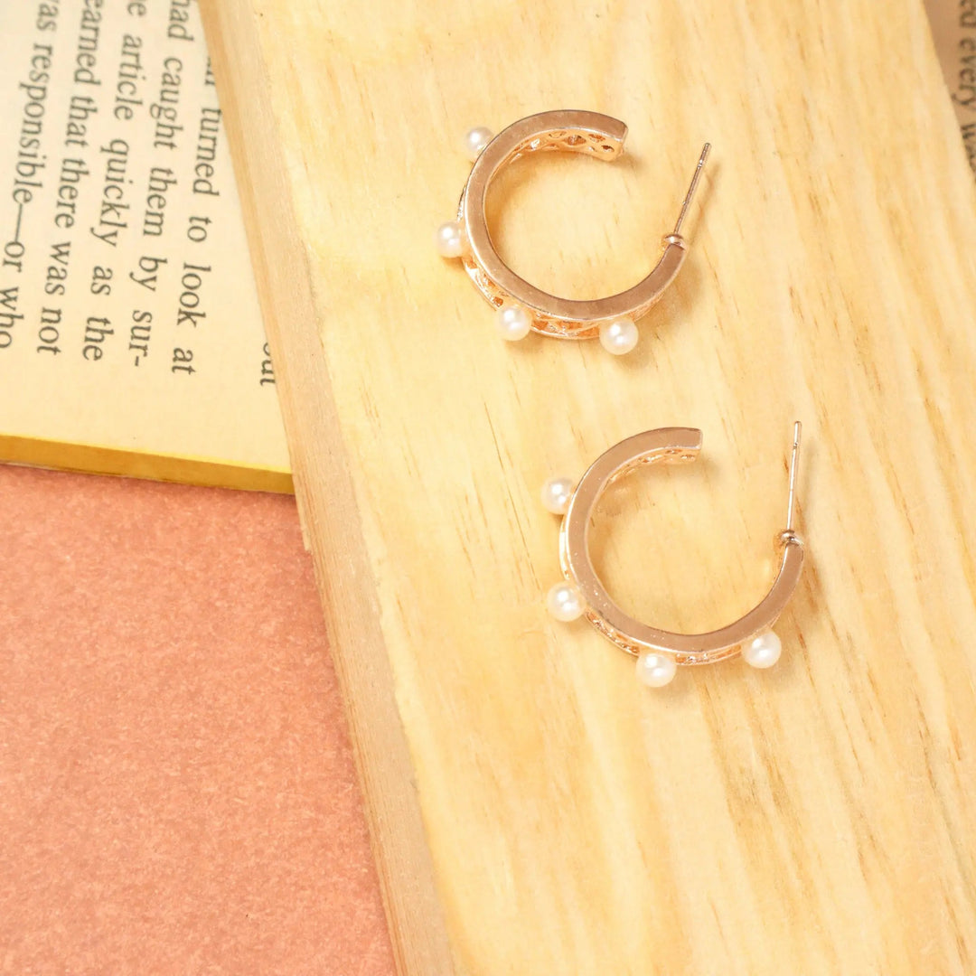 South Sea Pearl Hoops - Salty Accessories