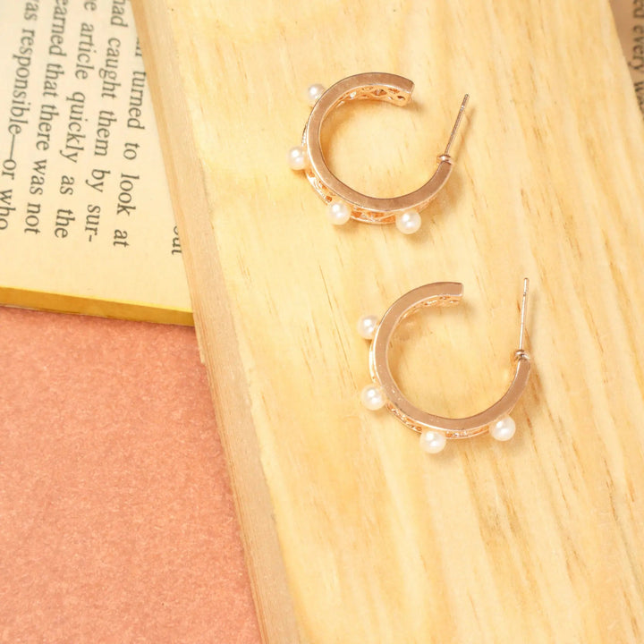 South Sea Pearl Hoops - Salty Accessories